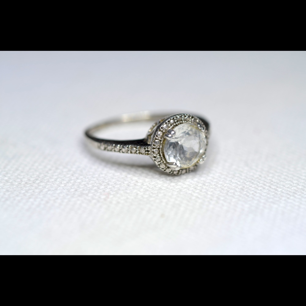 Sterling silver 2.5 ct topaz ring